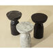 Goya 20 X 13.5 inch Marble Look / Black Outdoor End Table